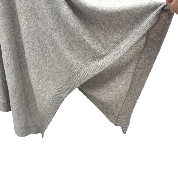 HAUTE HIPPIE GRAY CASHMERE HOODED CAPE PONCHO